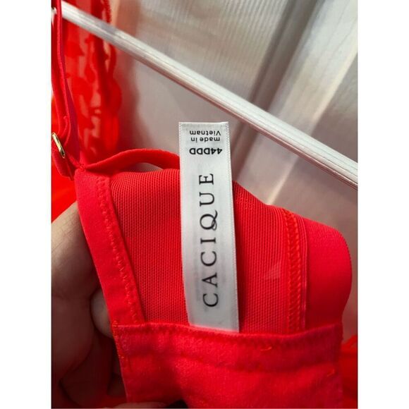 Cacique Orange High Apex Plunge Bra sz 44DDD NWOT - Picture 7 of 7
